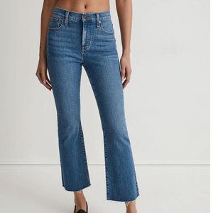 Madewell Kick Out Crop Jeans Size 27 in Cherryville Wash